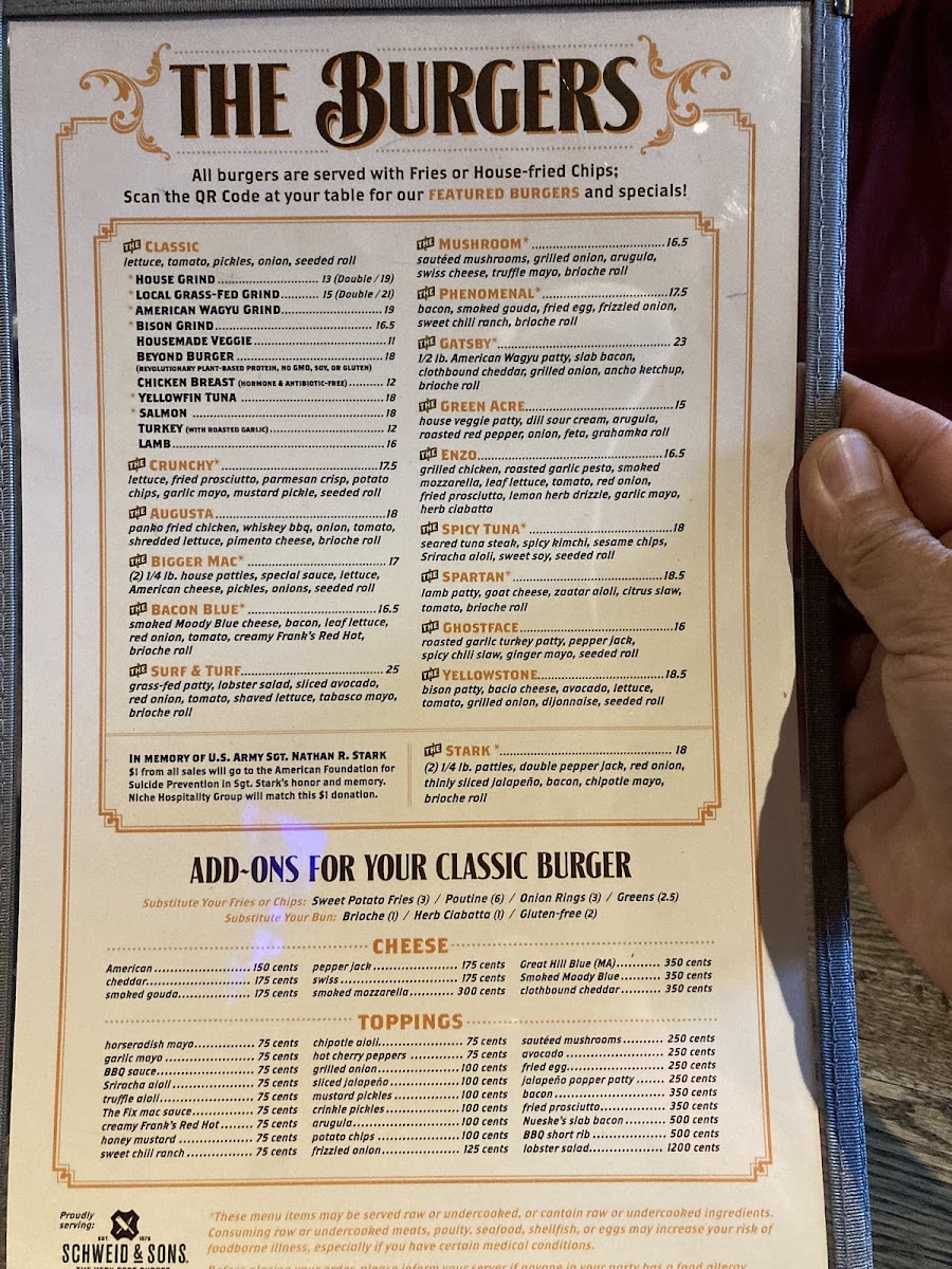 The Fix Burger Bar Menu - Image 4