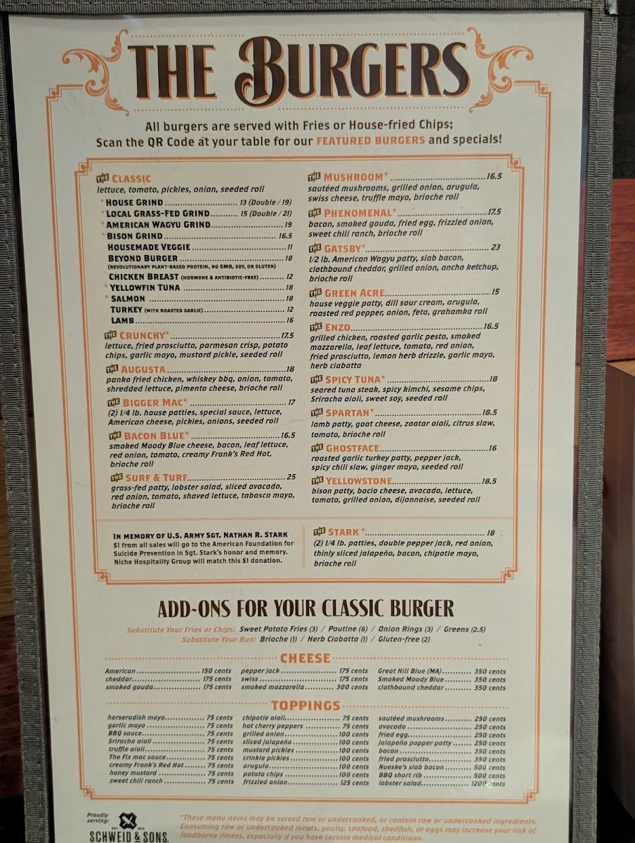 The Fix Burger Bar Menu - Image 6